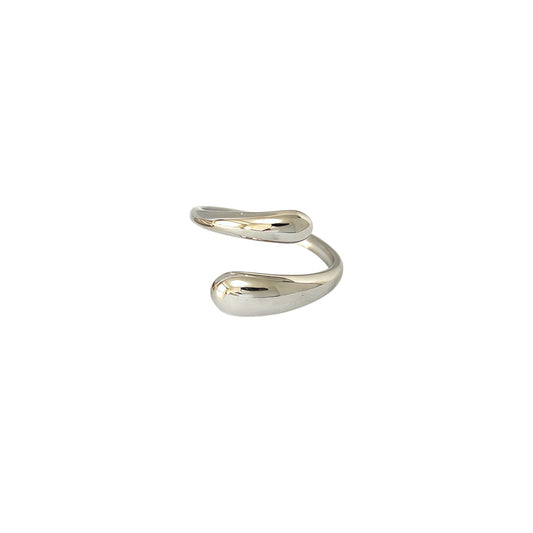 Anillo gota bicolor
